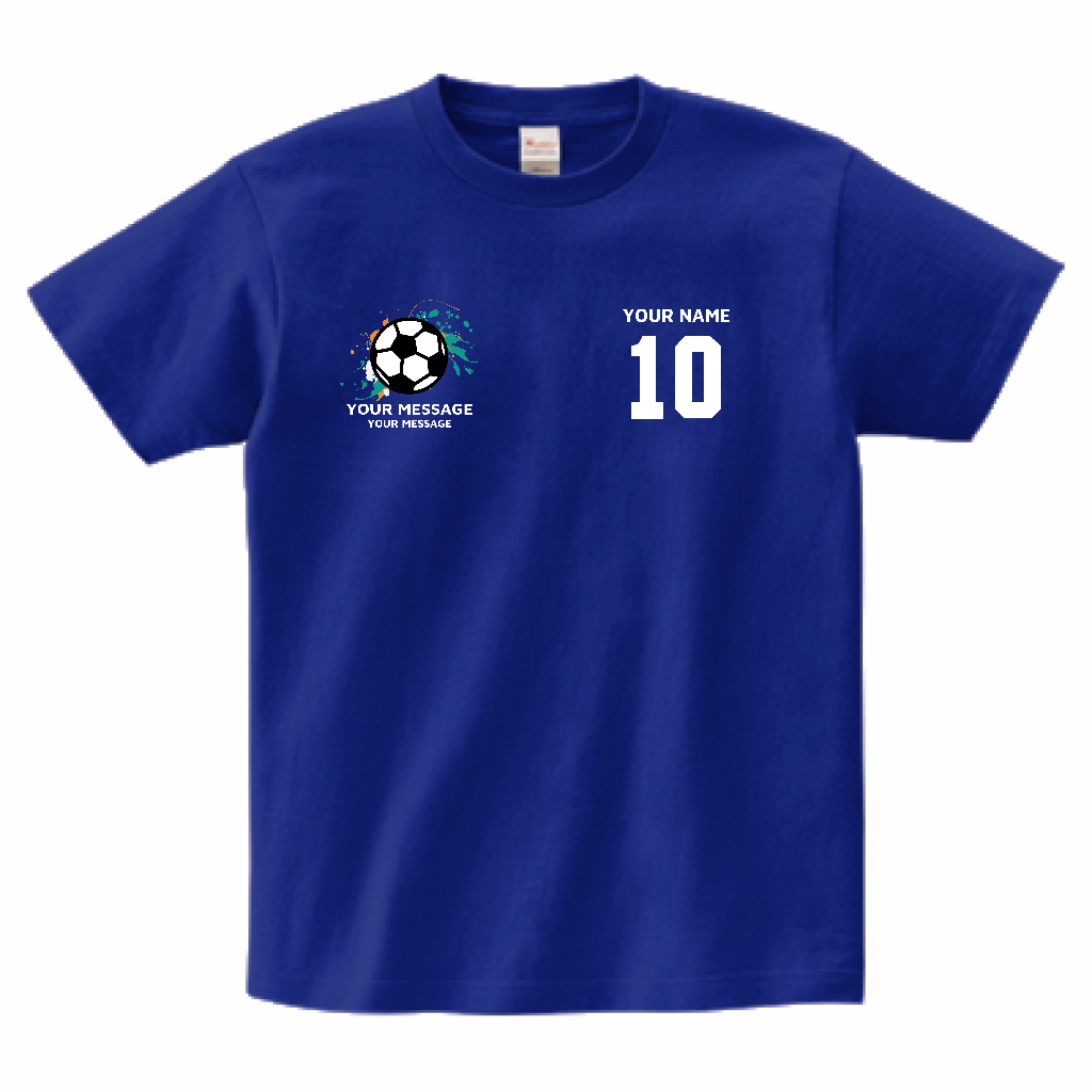 新品タグ付きゼッケンTシャツ ゼッケン風デザインが映える！社内スポーツチームTシャツ | オリジナル
